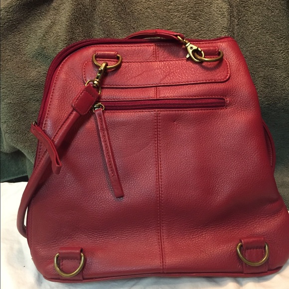 clarks red bag